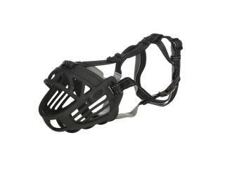 schwarzer Maulkorb von der Firma Trixie.